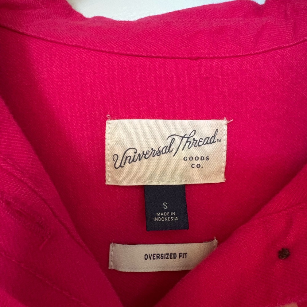Universal Thread Hot Pink Button-Up Shirt - Picture 3 of 6
